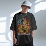 Demon Slayer Mugen Train Arc Flame Hashira Fight Rengoku vs Akaza Epic Battle Anime T Shirt