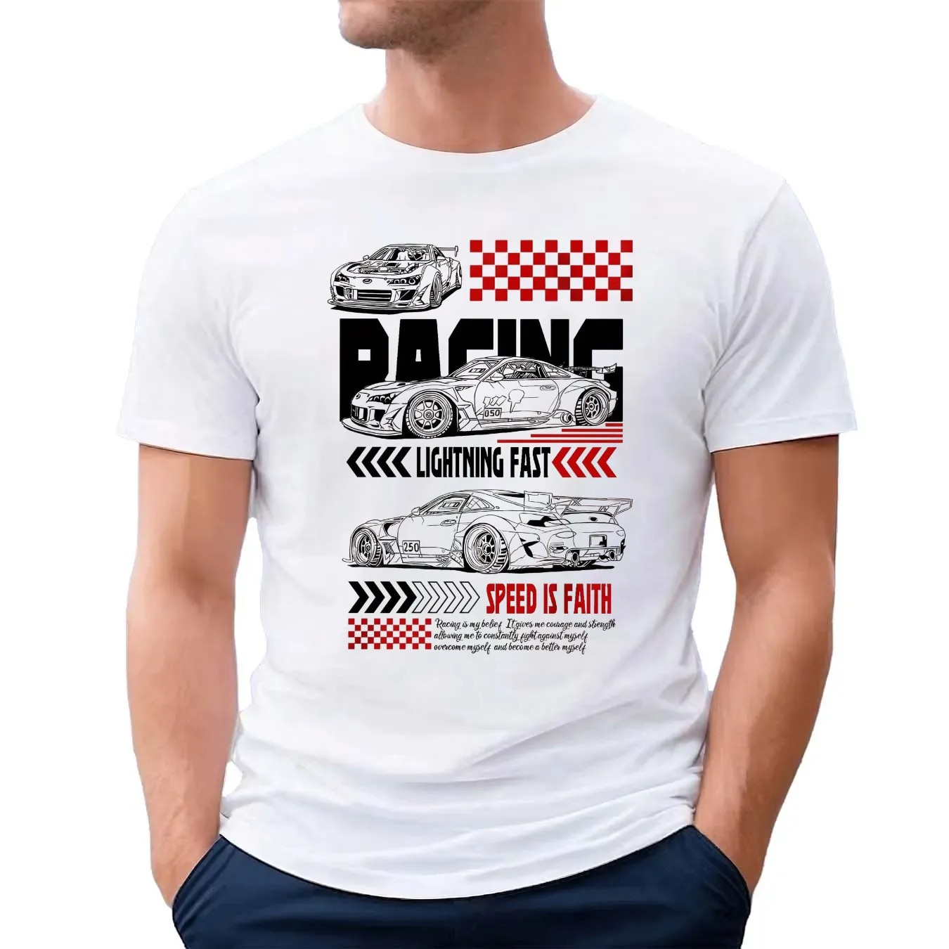 Racing Lightning Fast Speed Is Faith Racing Is My Belief T Shirt