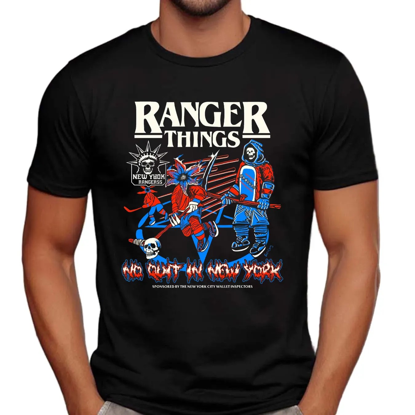 Ranger Things No Quit In New York Rangers Reaper Players T Shirt