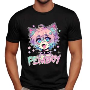 Femboy Cat Anime Graphic T Shirt