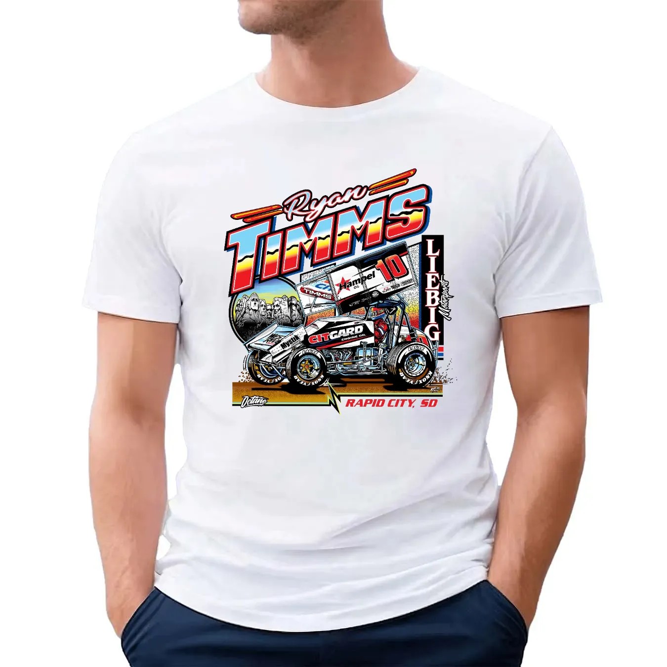 Ryan Timms 10 Citgard Rapid City SD Liebig Motorsports T Shirt