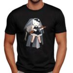 Hello Kitty Black Bride Dark Humor T Shirt