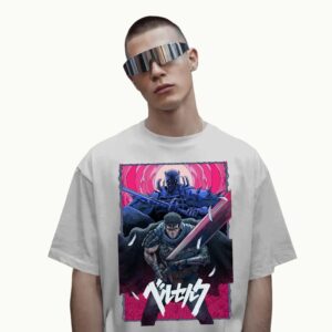 Berserk Anime Guts Sword and Skull Knight Dark Fantasy T Shirt