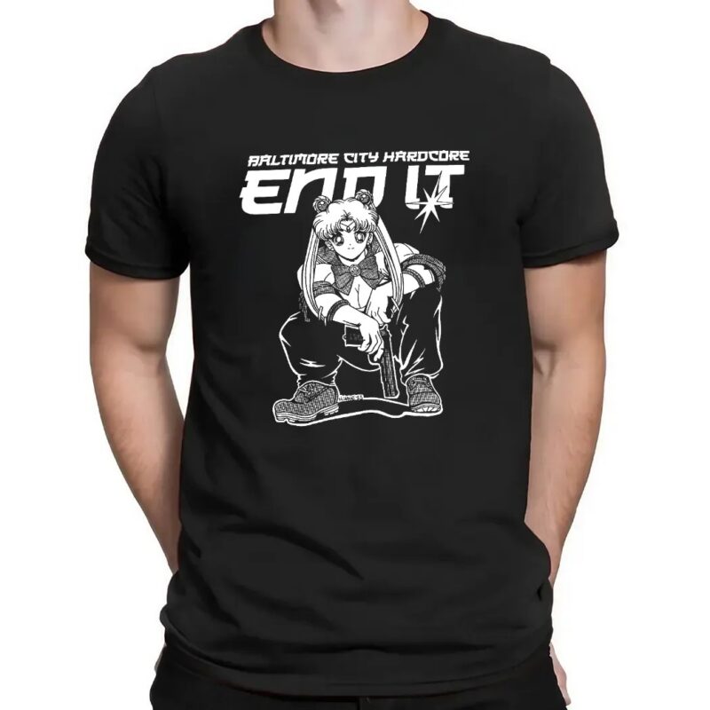 Sailor Moon Baltimore City Hardcore End It T Shirt