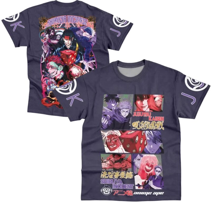Shibuya Incident Jujutsu Kaisen Anime T Shirt
