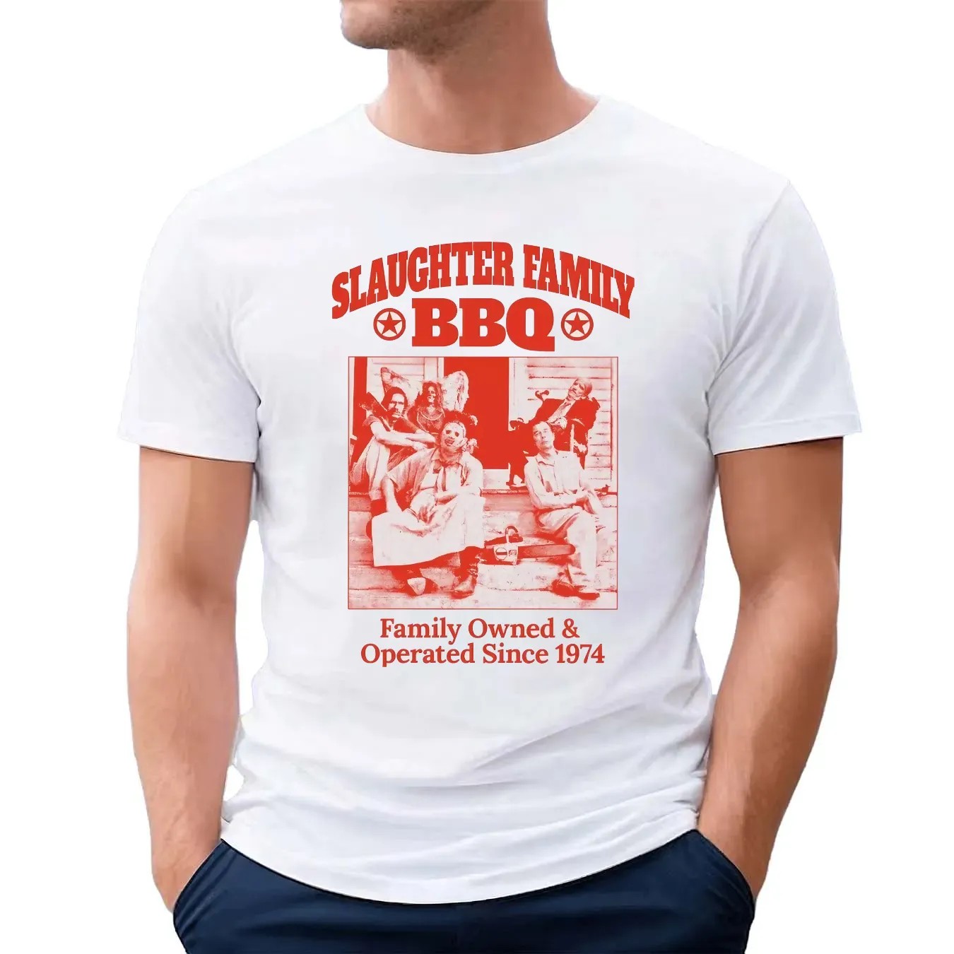 Slaughter Family BBQ Family Owned And Operated Since 1974 Graphic T Shirt