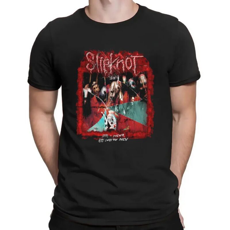 Slipknot Self Titled Track List 1999 Forever Here Comes The Pain T Shirt