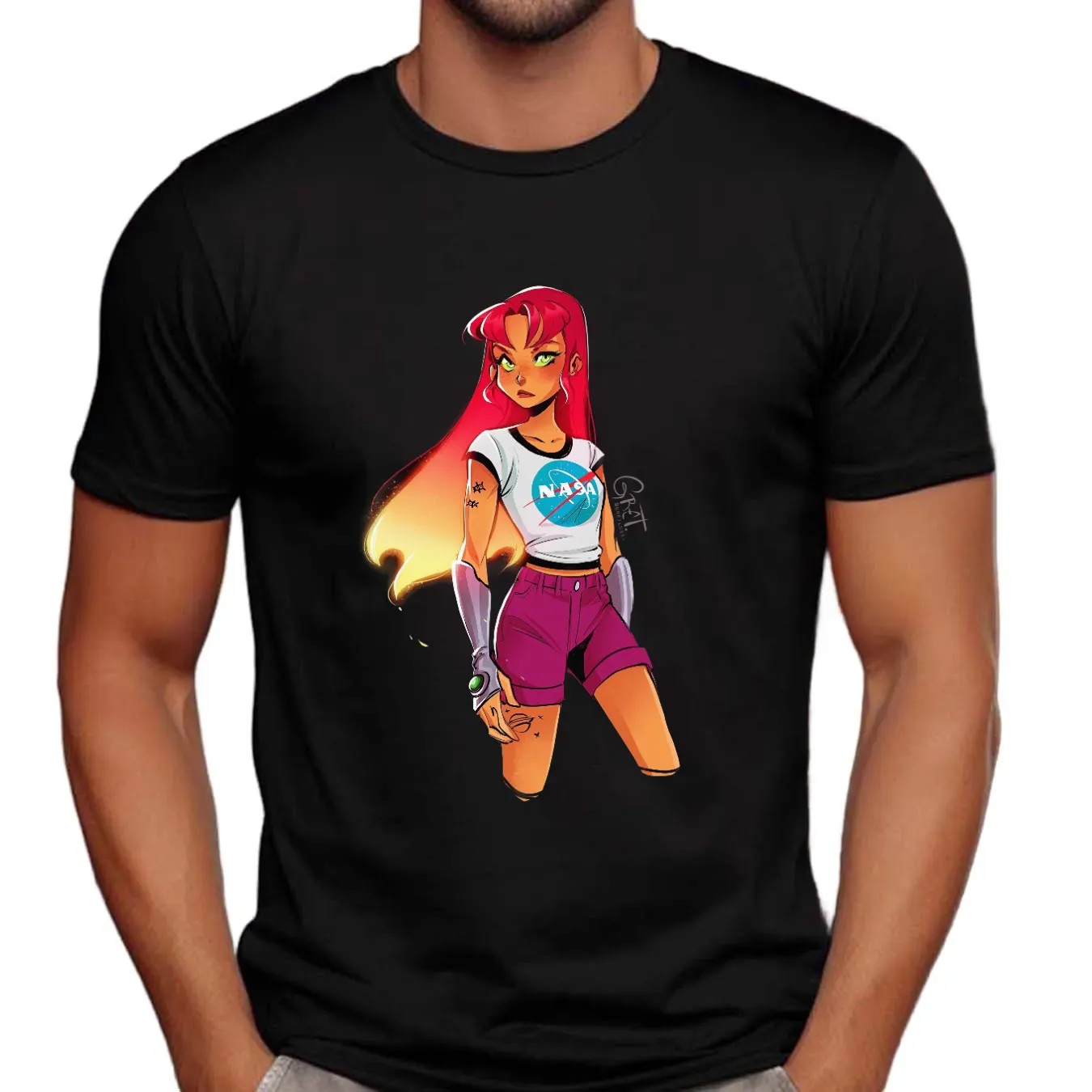 Starfire NASA Teen Titans Go vs Teen Titans DC Comics T Shirt