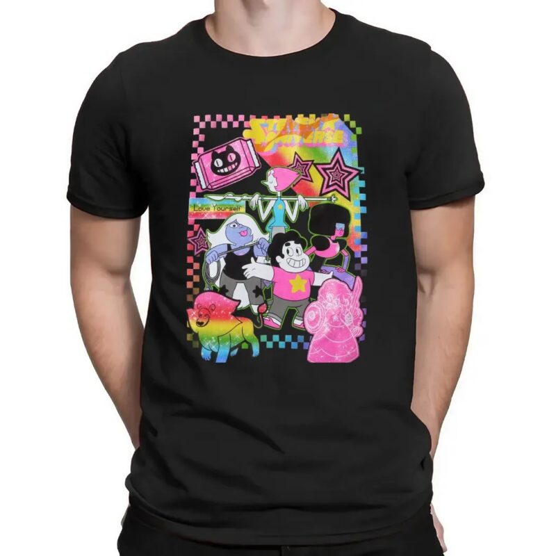 Steven Universe Love Yourself Glitter Print T Shirt