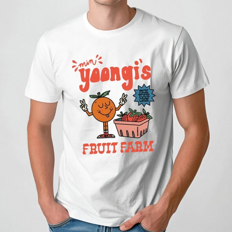 Suga BTS Min Yoongi's Fruit Farm Pick Your Own Kpop 2025 T Shirt