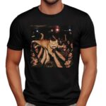 Rock Show Orange Cat Surfing Meme T Shirt