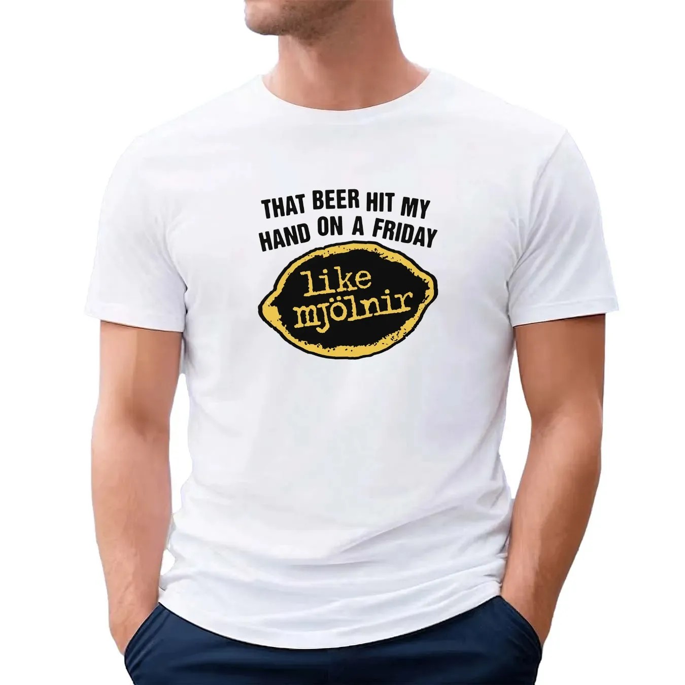 That Beer Hit My Hand On A Friday Like Mjölnir T Shirt