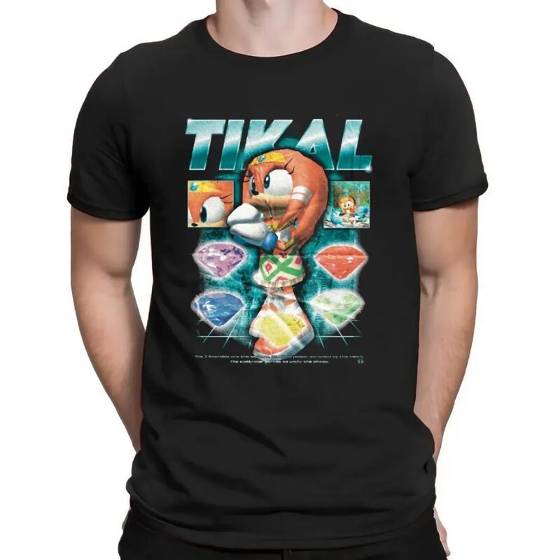 Tikal The Echidna Sonic The Hedgehog The 7 Emeralds Are The Servers Chaos Is Power, Enriched By The Heart T Shirt
