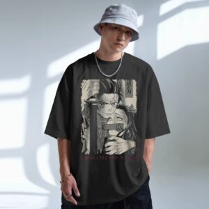 Tanjiro Nezuko Kimetsu No Yaiba Vintage Manga Style Demon Slayer T Shirt