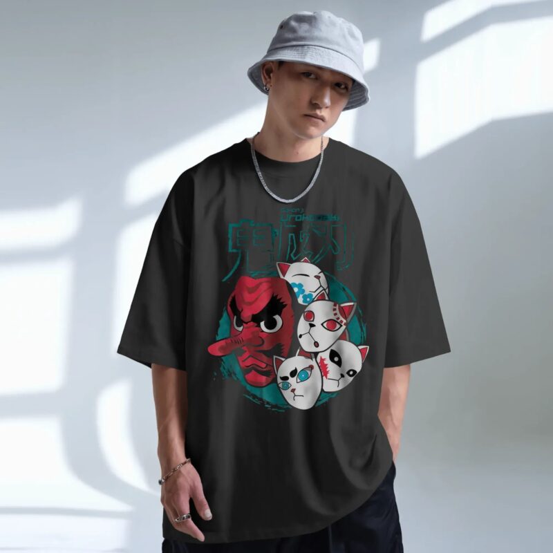 Urokodaki Fox Masks Demon Slayer Kimetsu no Yaiba Anime T Shirt