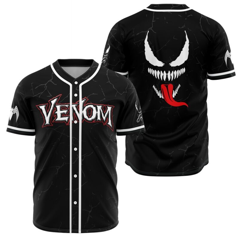 Venom Marvel Baseball Jersey