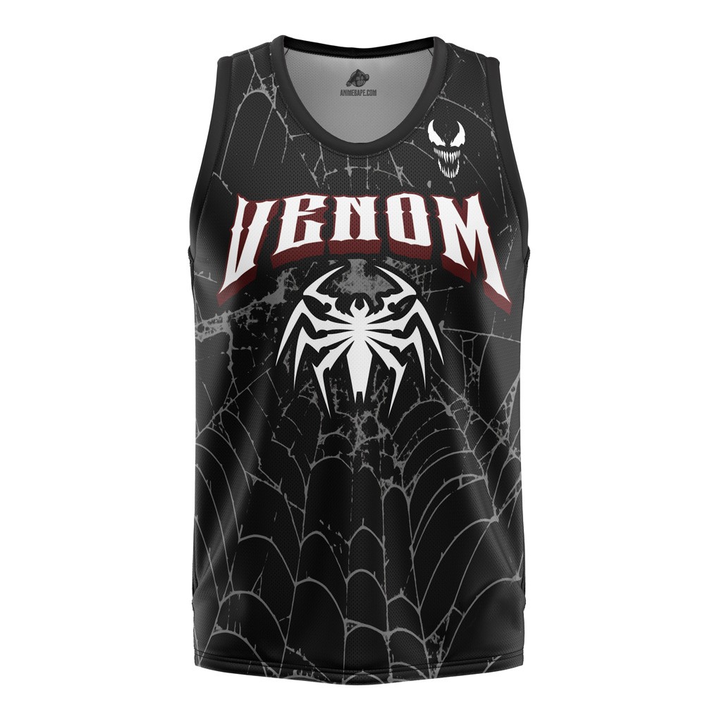Venom Tank Top Marvel Symbiote Spider Graphic Sleeveless Tahk Top Basketball Jersey