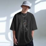 Rengoku Kyojuro Demon Slayer Flame Hashira Dark Minimalist Anime T Shirt