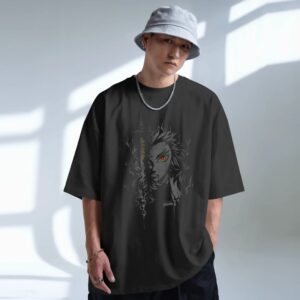 Rengoku Kyojuro Demon Slayer Flame Hashira Dark Minimalist Anime T Shirt