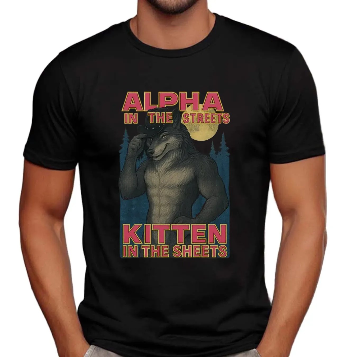 Wolf Alpha In The Streets Kitten In The Sheets Meme T Shirt