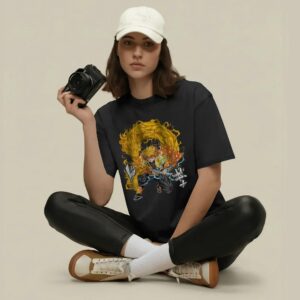 Zenitsu Thunder Breathing Dragon Demon Slayer Thunderclap Dragon Anime T Shirt