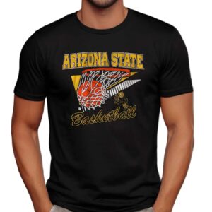 Arizona State Basketball Retro Swish T Shirt