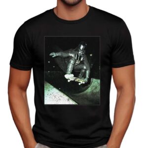Skateboarding Darth Vader Ollie To The Darkside T Shirt
