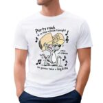 Party Rock Is In The Mouse Tonight Piece Of Cheese I'm Gonna Take A Big Bite Piece Of Cheese T Shirt