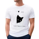 Black Cat I Love My Sleep Paralysis Demon T Shirt