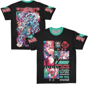 Yamato V3 One Piece Anime Streetwear Extra Print - Large Print - Sleeve Print T Shirt