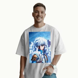 Berserk Griffith White Hair Falcon of Light Manga Graphic T Shirt