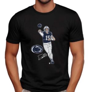 Penn State Football Drew Allar Superstar Pose Signature T Shirt