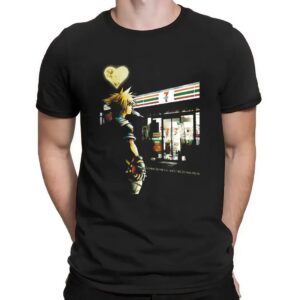 Kingdom Hearts Sora At 7 Eleven Convenience Store I've Learned That Deep Down There's A LIght That Never Goes Out Parody Mashup T Shirt