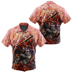 Quest of Guts Berserk Button Up Hawaiian Shirt