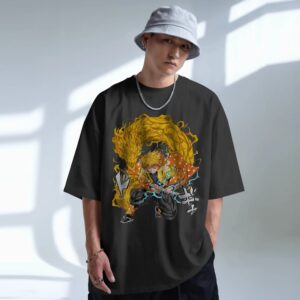 Zenitsu Thunder Breathing Dragon Demon Slayer Thunderclap Dragon Anime T Shirt