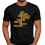 Milwaukee Panthers Football Pancakes Names Pat Vaughn Contreras Chourio T Shirt