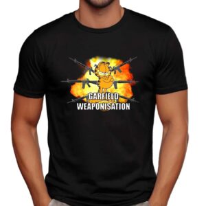 Garfield Weaponisation Gun T Shirt