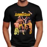 WWF SummerSlam '89 Feet The Heat Collage T Shirt