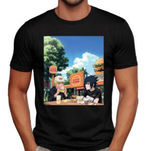 Naruto At Burger King Buger Mashup T Shirt