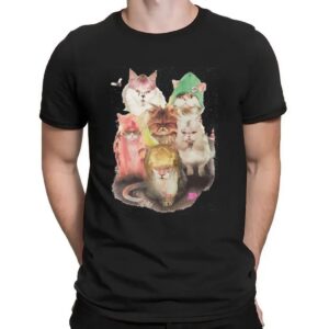 Justin Bieber Wearing Cats Meme T Shirt
