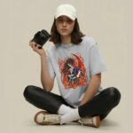 Demon Slayer Kokushibo Flame Aura Upper Moon One Fiery Power Anime Graphic T Shirt