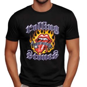 Rolling Stones Tattoo You Flames Band Vintage Y2K T Shirt