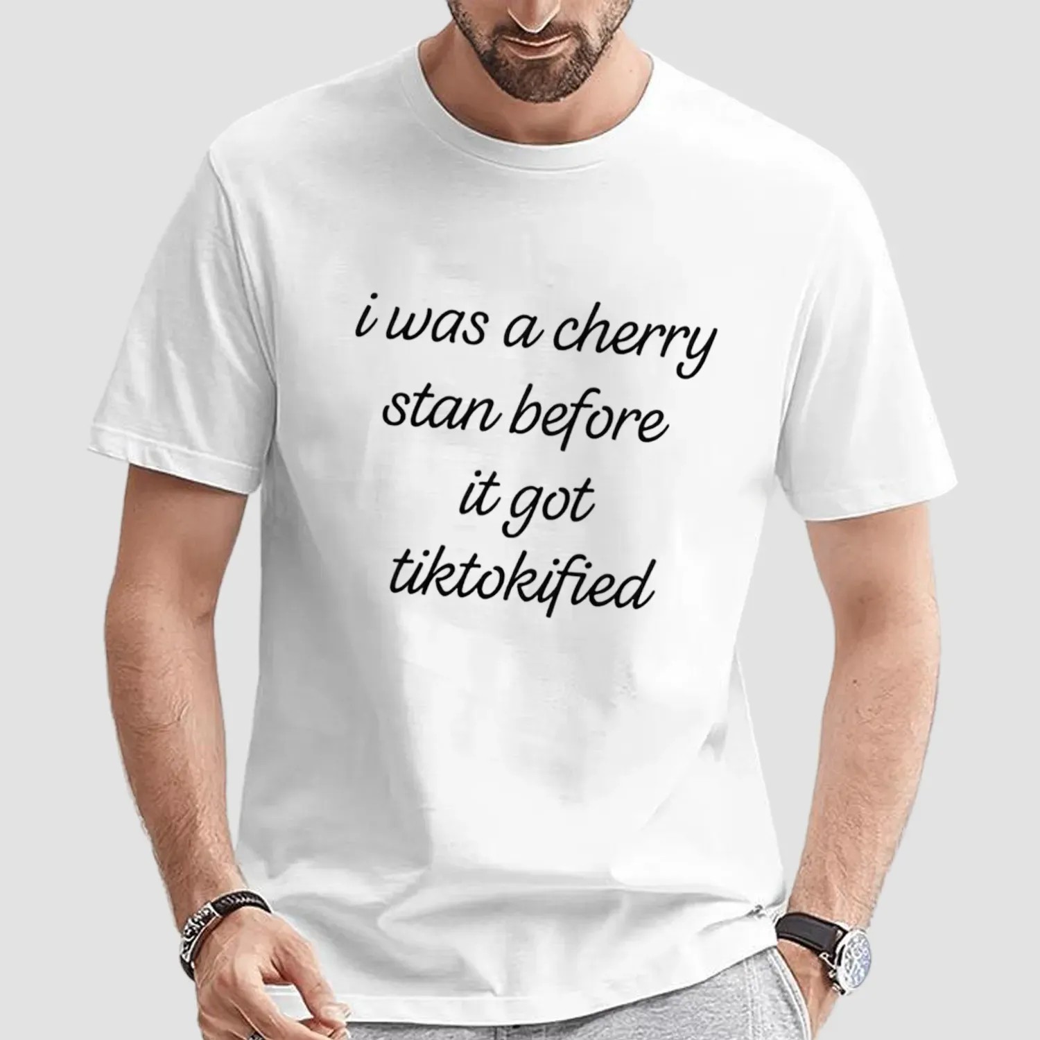 i was a cherry stan before it got tiktokified t shirt