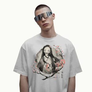 Demon Slayer Nezuko Anime Japanese Art Cherry Blossom T Shirt
