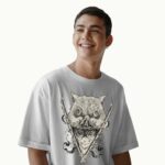 Inosuke Hashibira Ink Art Demon Slayer Boar Mask and Dual Swords T Shirt