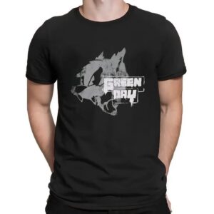Green Day Hissing Cat Graffiti T Shirt