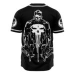 The Punisher Marvel Skull Button Up Baseball Jersey