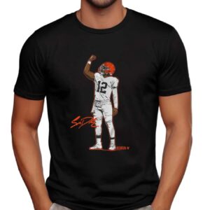 Shedeur Sanders Superstar Pose Signature T Shirt