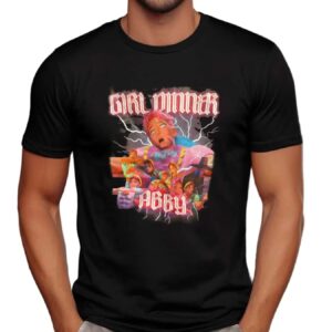 Girl Dinner Abby Saja Vintage Bootleg Style T Shirt