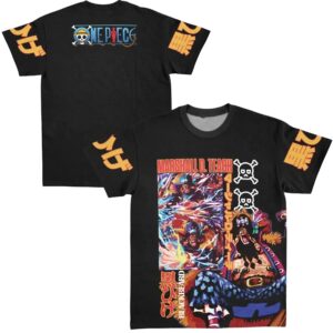 Marshall D Teach V2 Blackbeard One Piece Extra Print - Large Print - Sleeve Print 2 Sides T Shirt